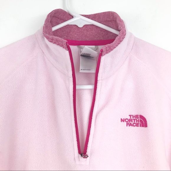 SOLD The North Face Pink Polartec 1/4 Zip Fleece - Picture 3 of 14